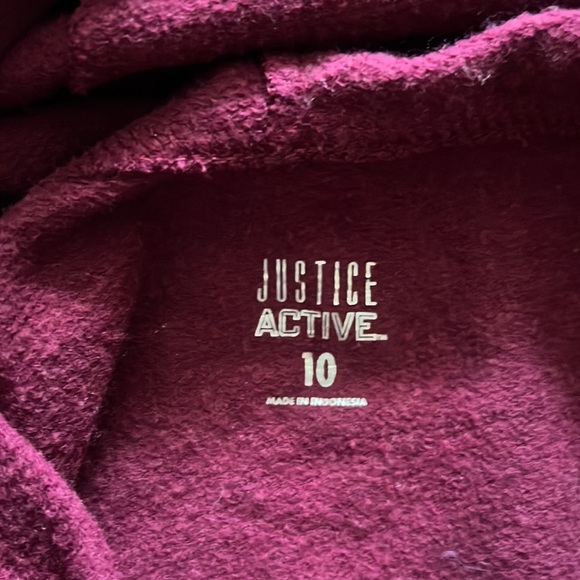 Justice Crop Pullover Hoodie and Matching Sweatpants - Picture 5 of 10